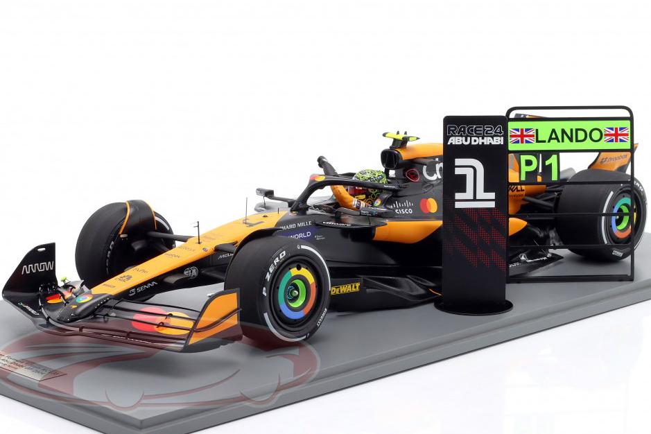 1:12 McLAREN MCL38 №1 Pole Position & winner Abu Dhabi GP (Yas Marina) Formula 1 Lando Norris (2024) - 12S052