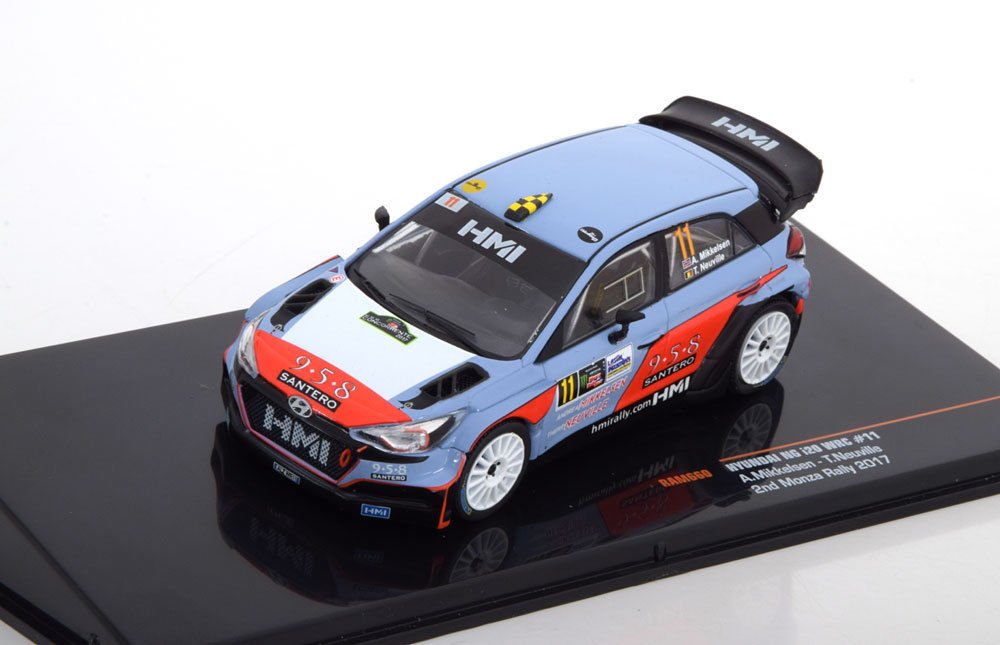 1:43 HYUNDAI NG i20 WRC #11 A.Mikkelsen/T.Neuville Rally Monza 2017 - RAM660