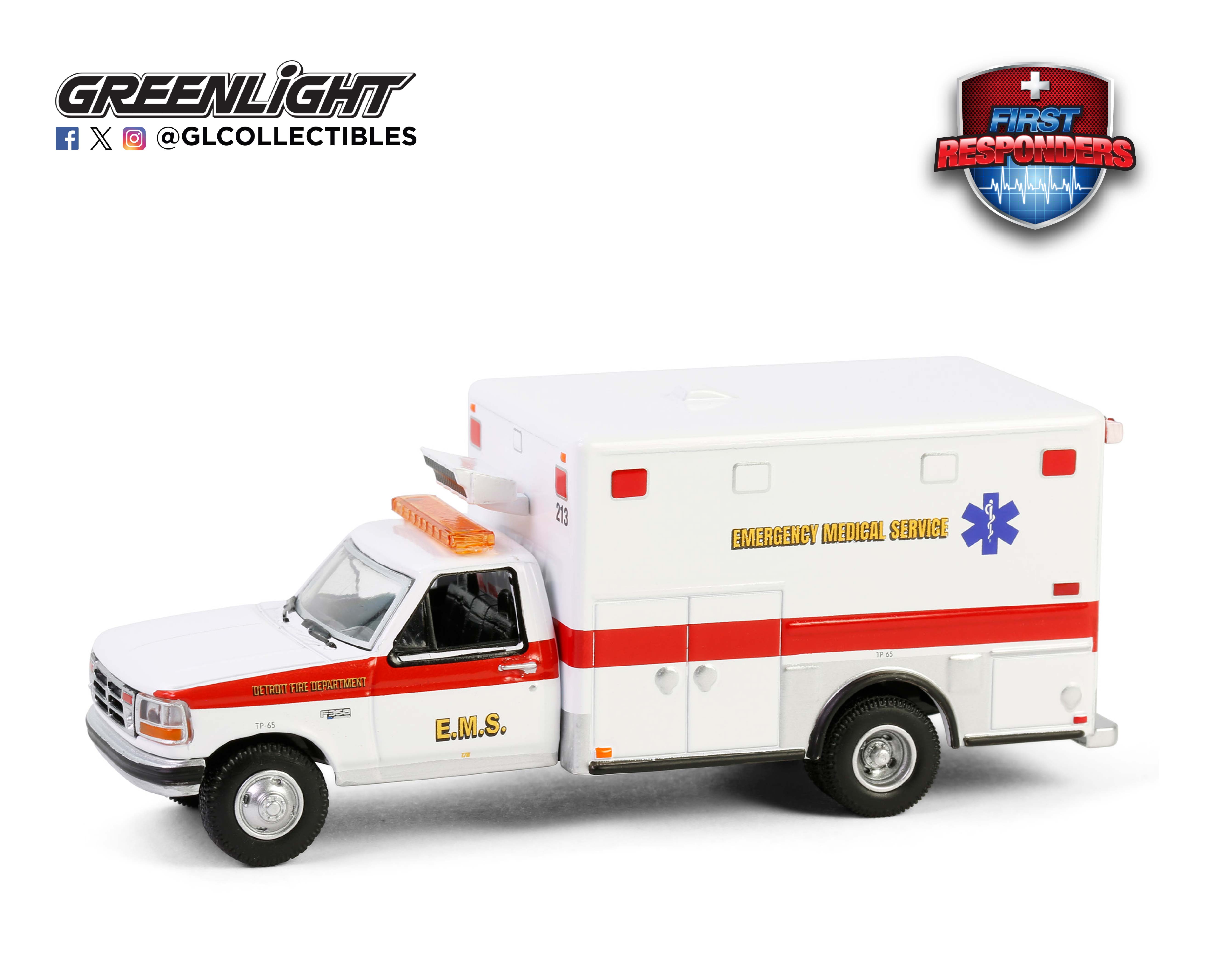1:64 FORD F-350 Ambulance 'Detroit Fire Department EMS' (1995) - 67068
