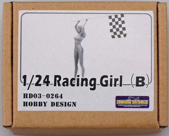 1:24 Фигурка Racing Girl (B) (Resin+Decals) - HD03-0264