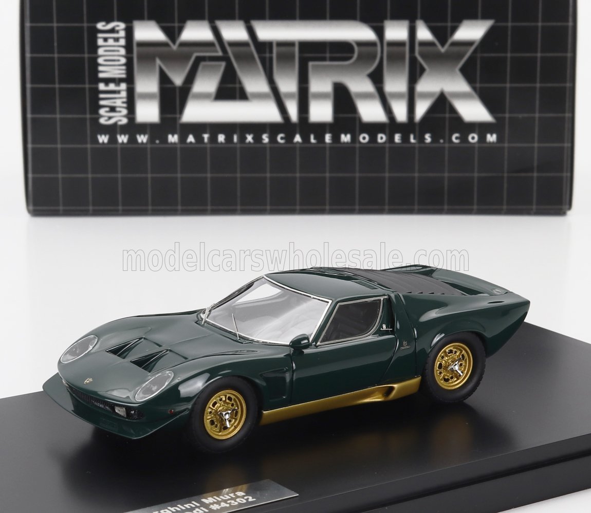 1:43 LAMBORGHINI Miura P400s Millechiodi (1969), Green - MX51207-011