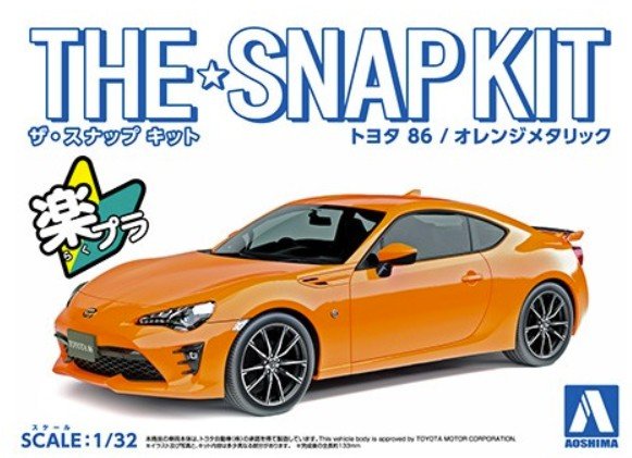 1:32 Сборная модель TOYOTA 86 (Orange Metallic) - 05419