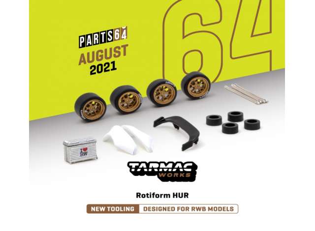 1:64 Rotiform HUR Designed for RWB Models, gold - T64W006GL