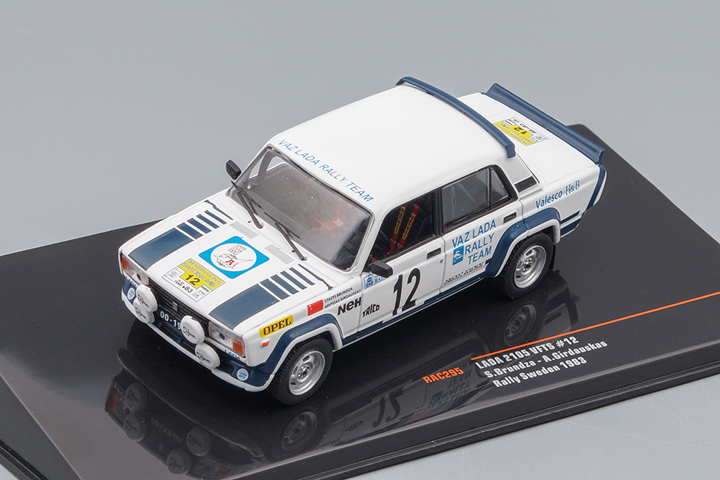 1:43 Волжский 2105 VFTS #12 'Lada Rally Team' S.Brundza - A.Girdauskas Rally Sweden 1983 - RAC295-X2