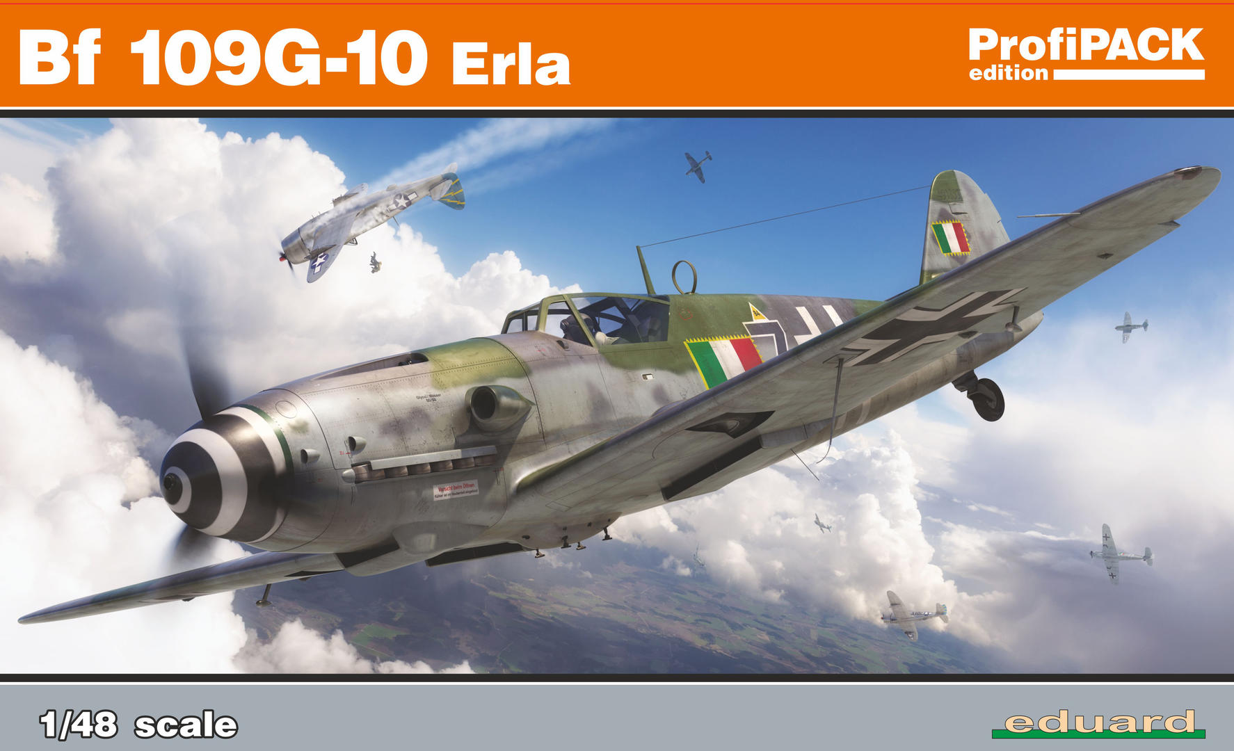 1:48 Сборная модель Bf 109G-10 Erla - 82164
