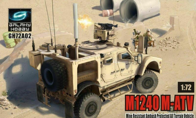 1:72 Сборная модель US M1240 M-ATV MRAP w M153 CROWS II - GH72A02