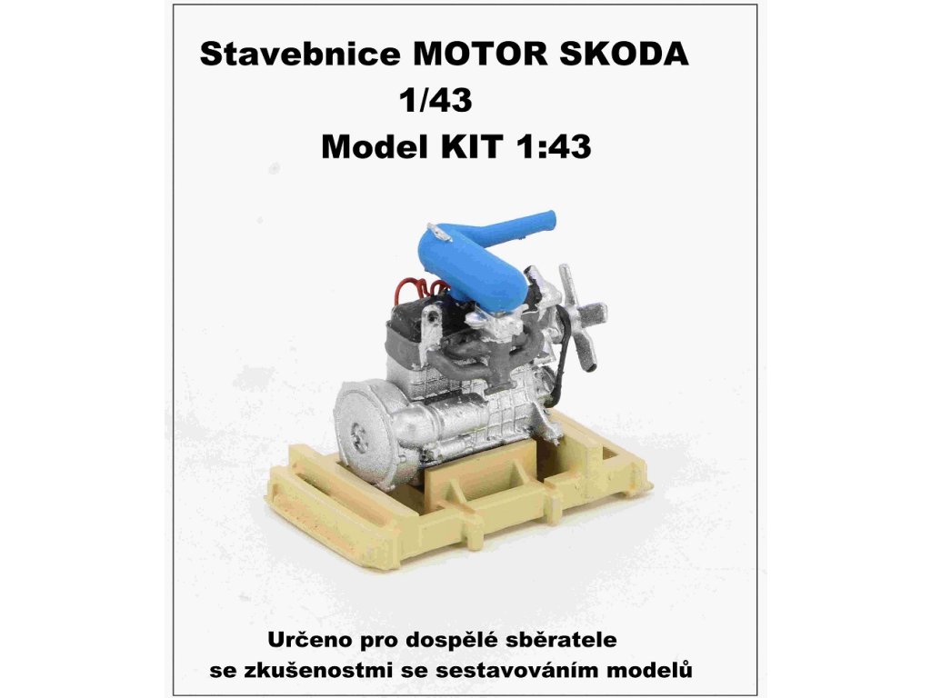 1:43 Сборная модель двигатель SKODA - MOTORSKODA2
