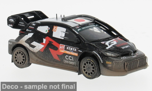 1:43 TOYOTA Yaris Rally 1 #18 WRC Safari Rallye Kenia  Katsuta/Johnston (2024) - RAM937B