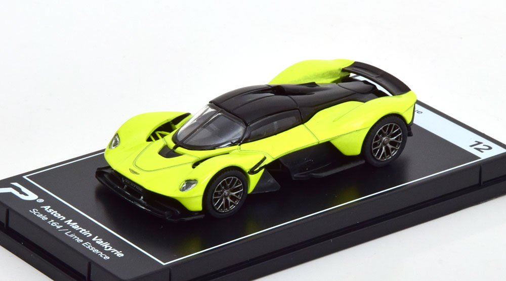 1:64 ASTON MARTIN Valkyrie (2021), yellow metallic black - No12