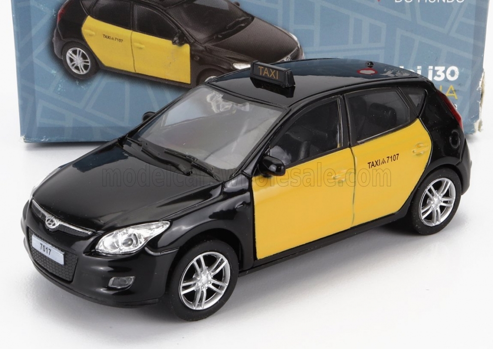 1:38 HYUNDAI I30 Taxi Barcellona Spain (2007) , Black Yellow - TXHYUNDAI
