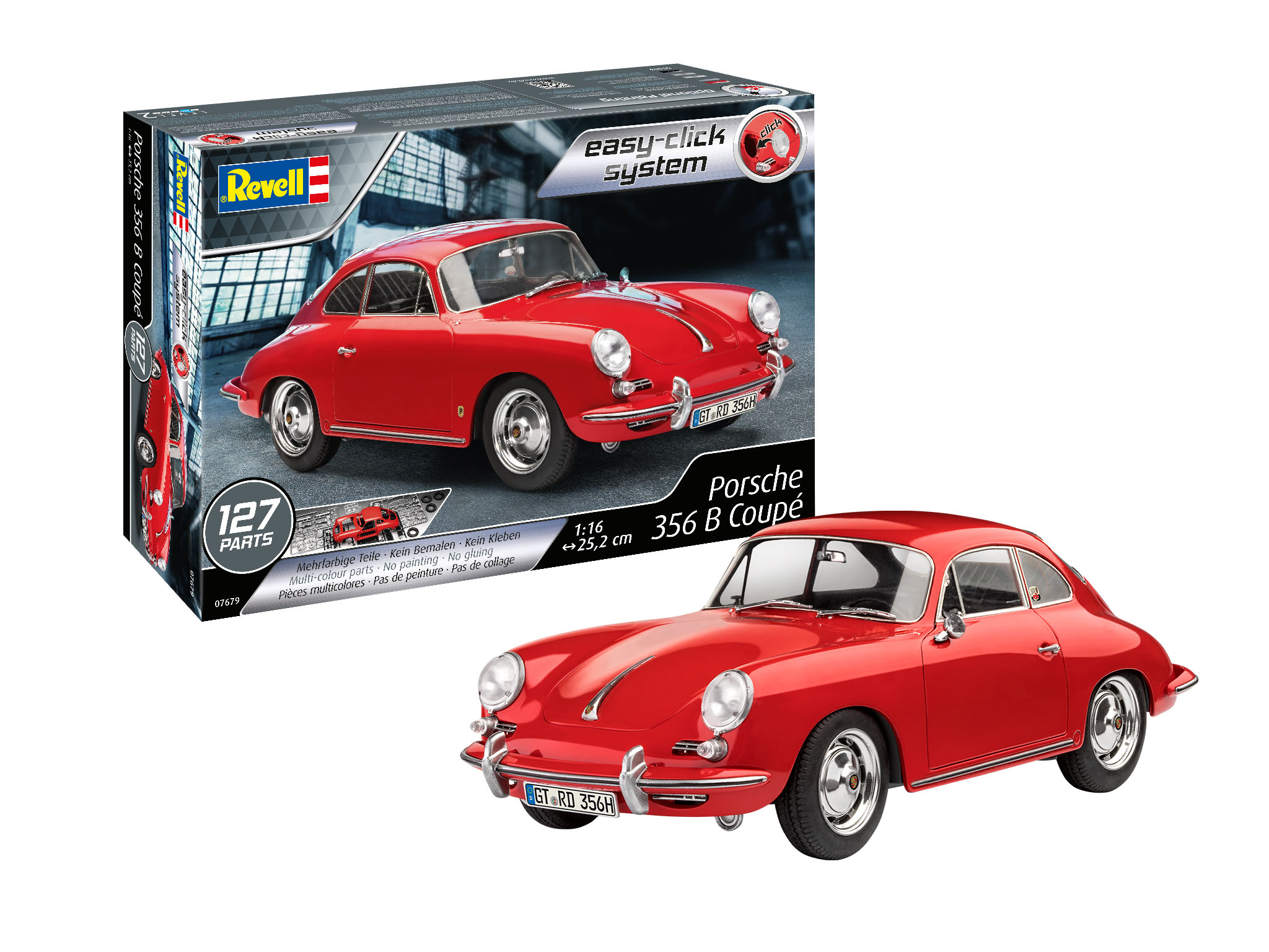 1:16 Сборная модель Porsche 356 Coupe - 07679