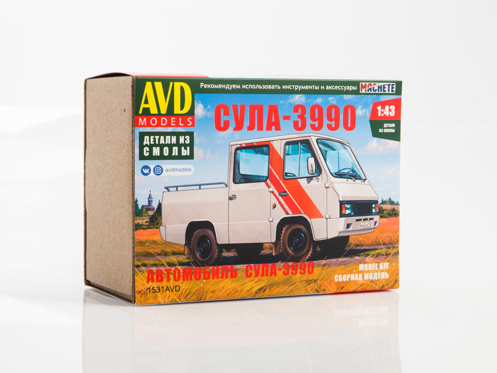 1:43 Сборная модель СУЛА-3990 - 1531AVD