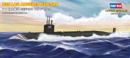 1:700 Сборная модель Подводная лодка USS Los Angeles SSN-688 - 87014