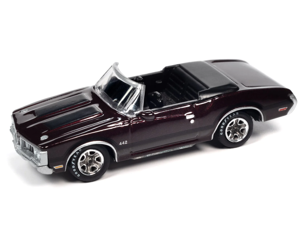 1:64 OLDSMOBILE 442 Convertible (1970), burgundy mist - JLCT011-02