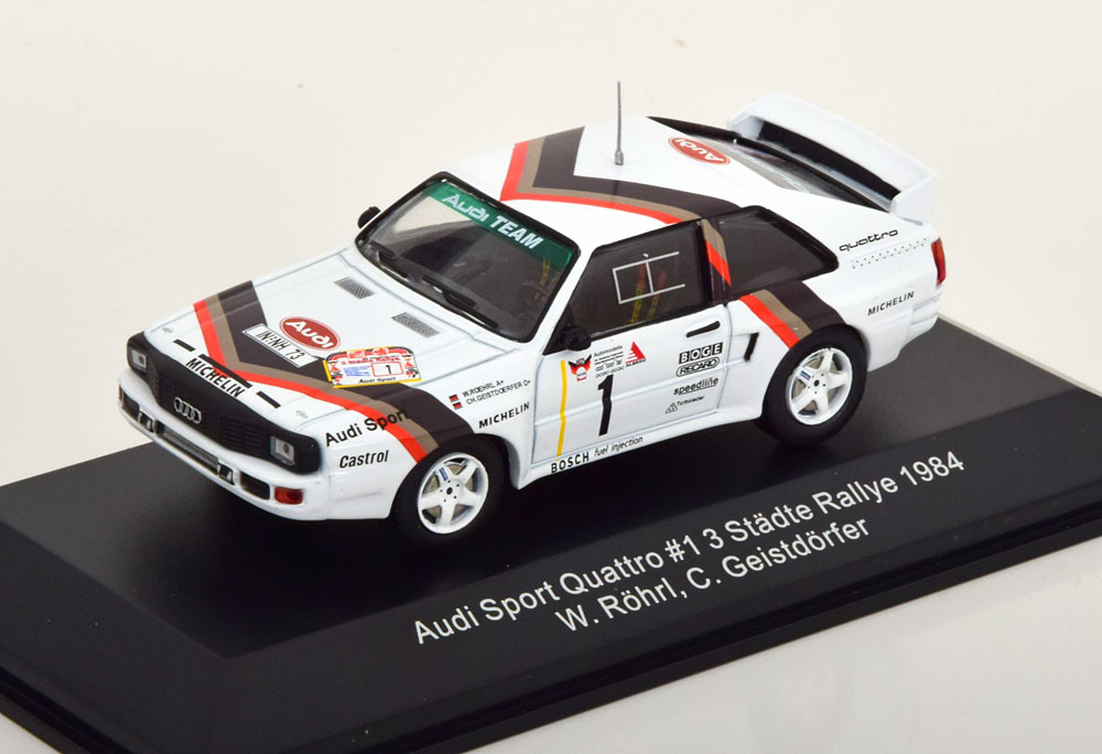 1:43 AUDI Sport Quattro No 1  3 Staedte Rally, Röhrl/Geistdörfer (1984) - WRC025