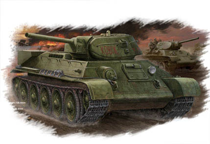 1:48 Сборная модель Танк Russia T-34/76 Tank 1942 - 84806