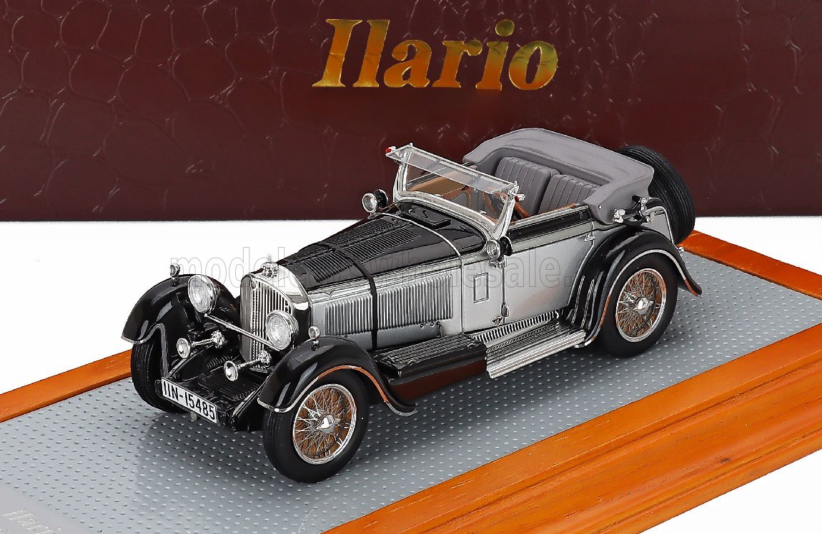 1:43 MERCEDES BENZ 720ss Sn35340 Karosserie Papler Sport Cabriolet Open 1932, Silver Black - IL43209