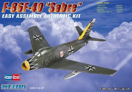 1:72 Сборная модель Самолет F-86F-40'Sabre' - 80259
