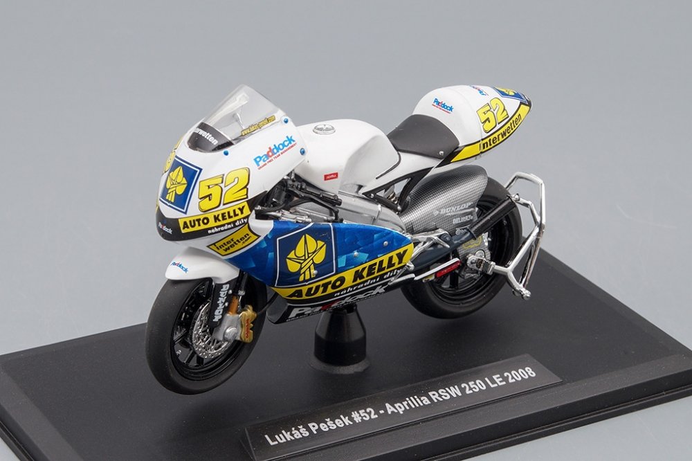 1:18 SKODA Aprilia RSW 250 LE - No. 52 Lukáš Pešek časopis - 118M-005