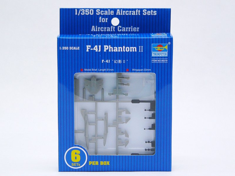 1:350 Сборная модель Американский тактический истребитель McDonnell Douglas F-4J Phantom II - 06219