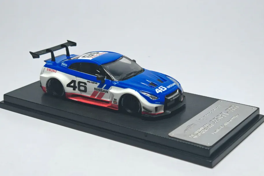 1:64 NISSAN LB GTR GT #46 white/blue/red - C640005F