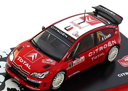 1:43 CITROEN C4 WRC #1 S.Loeb - D.Elena (2007), серия Rally Montecarlo 101, red / white - HP3550-101