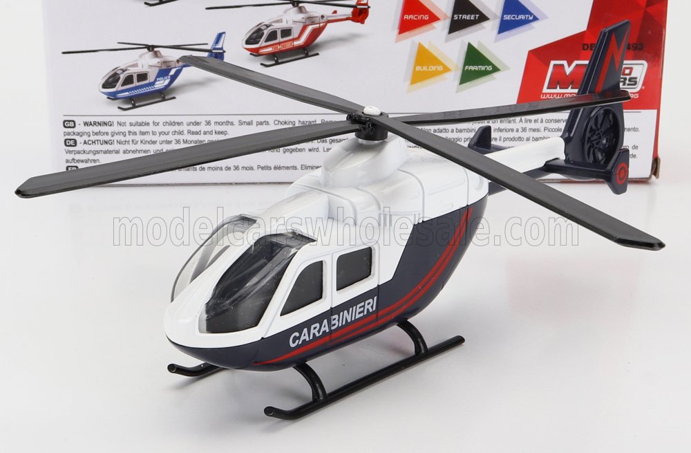 1:60 AGUSTA Helicopter Carabinieri (2010) - Cm. 15.5, Blue - MM57001-168799