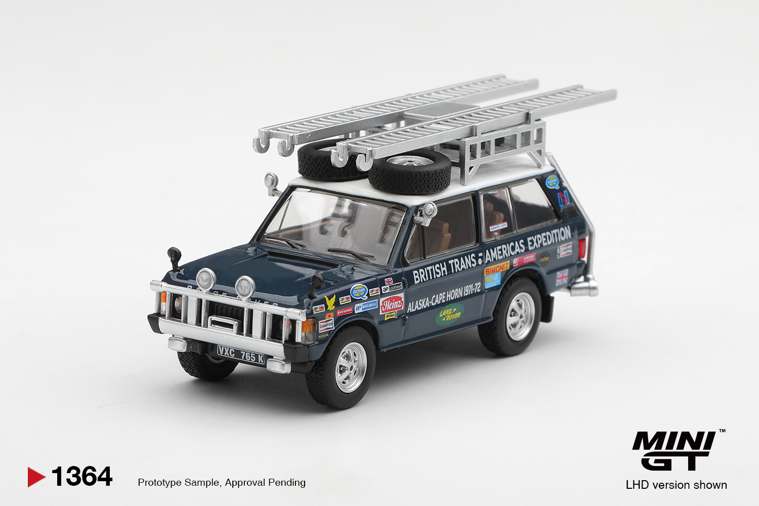 1:64 LAND ROVER Range Rover British Trans-Americas Expedition (1971), blue - MGT01364-L