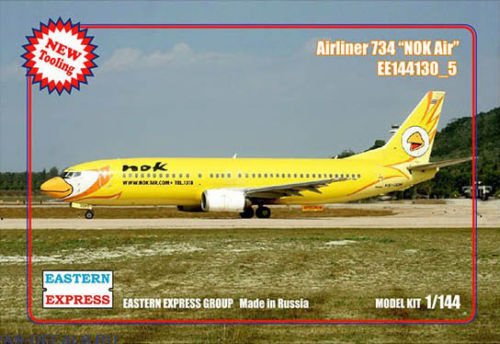 1:144 Сборная модель Авиалайнер 737-400 NOK Air Цыпленок - 144130-5