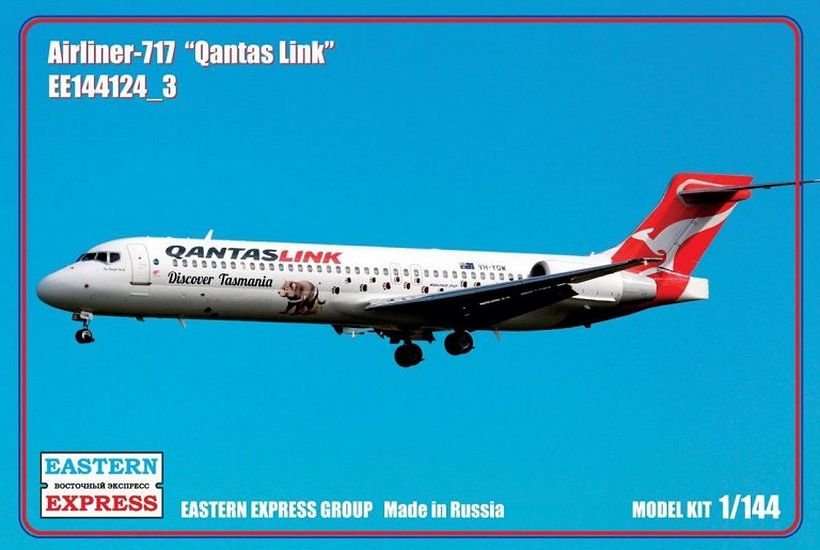 1:144 Сборная модель Авиалайнер Boeing 717 (Qantas link) - 144124-3