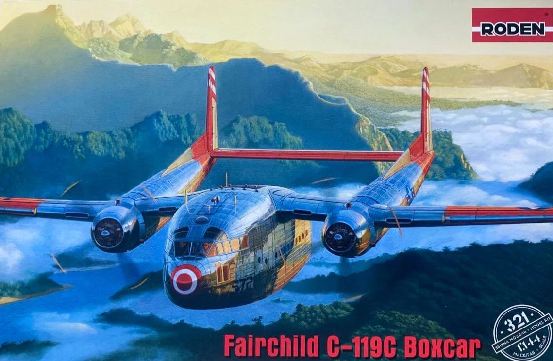 1:144 Сборная модель Самолет Fairchild C-119G Boxcar - 321