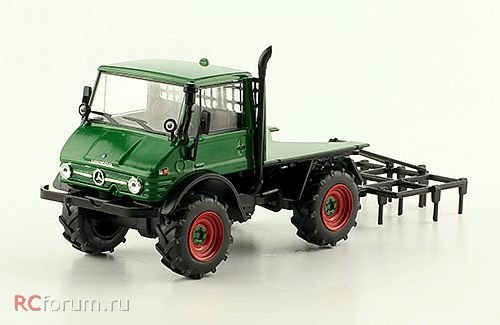 1:43 Unimog 406 (1977), Тракторы 137, green - TRC137
