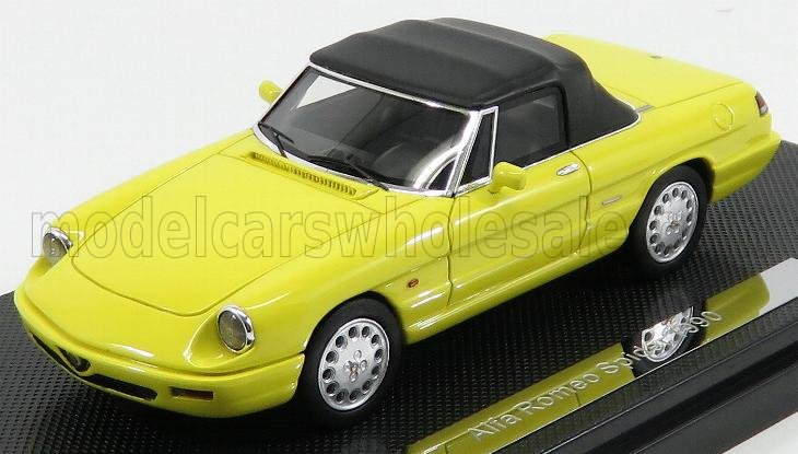 1:43 ALFA ROMEO Spider Closed (1990) 4ª Ed Ultima Serie - The Last, Giallo Ginestra - Yellow - MR43104B.GG