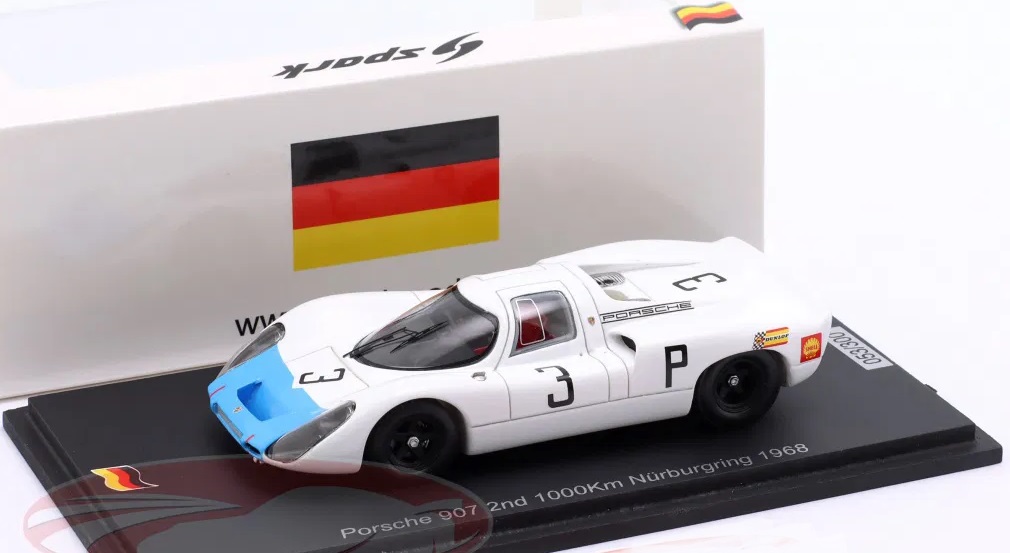 1:43 PORSCHE 907 №3 2nd 1000km Nürburgring 1968 Herrmann, Stommelen (1968) - SG822