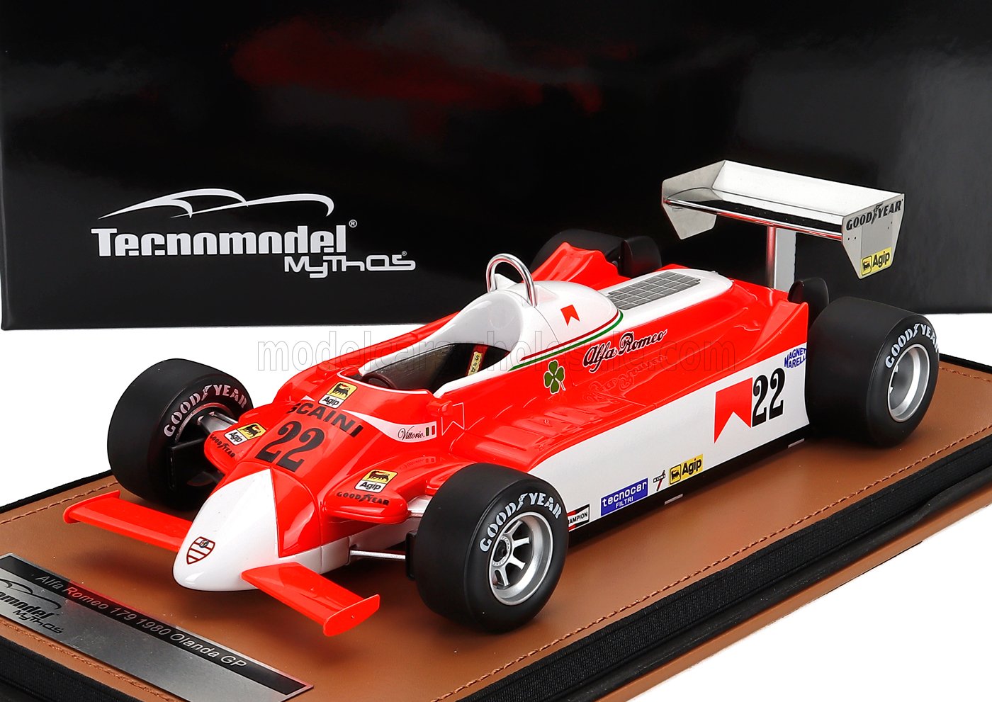 1:18 ALFA ROMEO F1 179 №22 Dutch Gp (1980) Vittorio Brambilla, White Red - TM18-365A