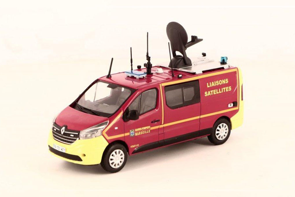 1:43 RENAULT trafic VTSAT - Vehicule de transmissions satellitaires ( Marins-pompiers de Marseille) - M2342-78