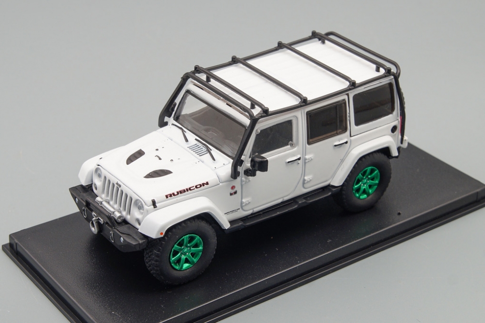 1:43 (Greenlight!) JEEP Wrangler 4x4 Unlimited 'Rubicon Edition' 5-дв. (Hard Top) (2014), white - 86197G