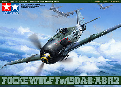 1:48 Сборная модель Немецкий истребитель Focke-Wulf Fw 190 A-8/A - 61095