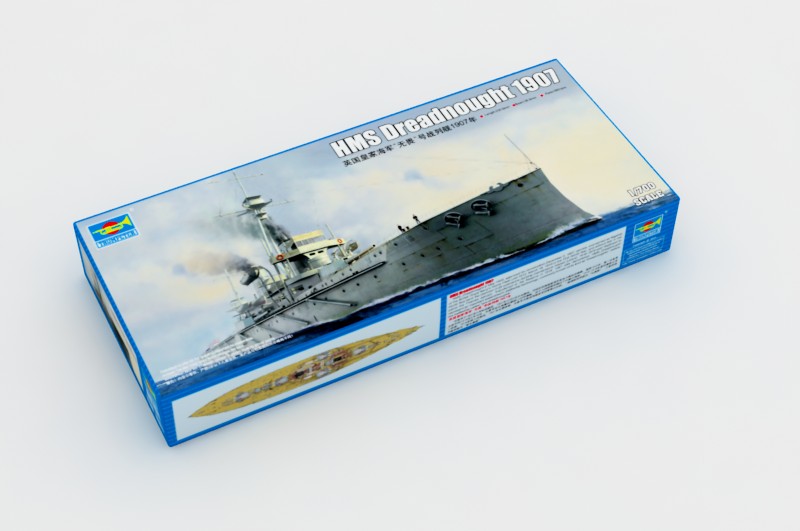 1:700 Сборная модель Британский линейный корабль Dreadnought (1907) - 06704