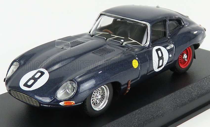 1:43 JAGUAR E-type Coupe 3.8l S6 Team M.charles N 8 24h Le Mans 1962 M.charles - J.coundley, Blue - 9161/2