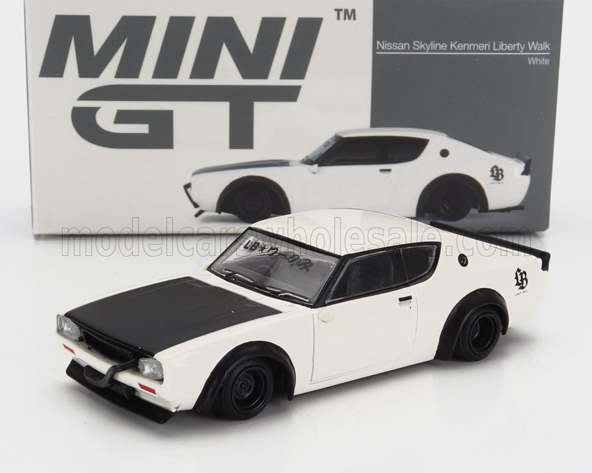 1:64 NISSAN Skyline Kenmery Liberty Walk Rhd (1973), White Black - MGT00702-R