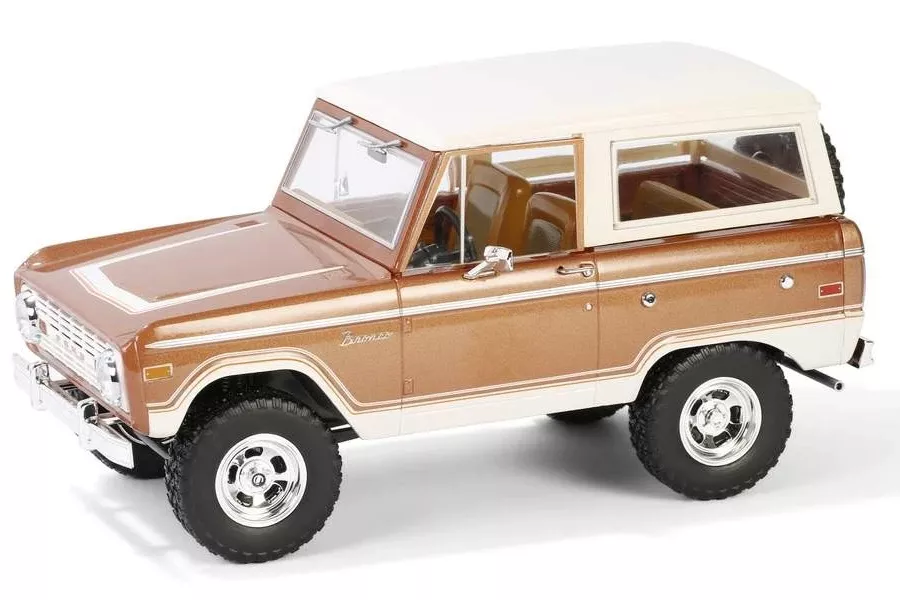 1:18 FORD Bronco Ranger (1973), brown metallic / white (hot ginger metallic) - 19144