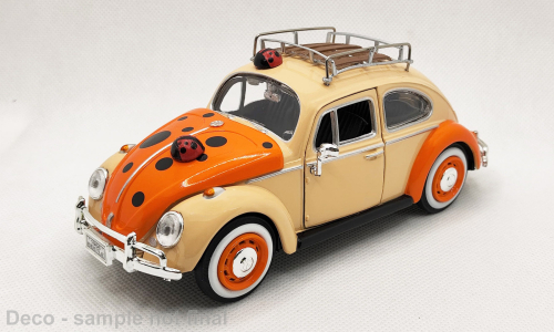 1:24 VOLKSWAGEN Beetle (1966), light beige/orange - 79683