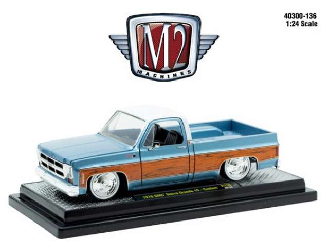1:24 GMC Sierra Grande 15 Custom (1976), blue - 40300-136B