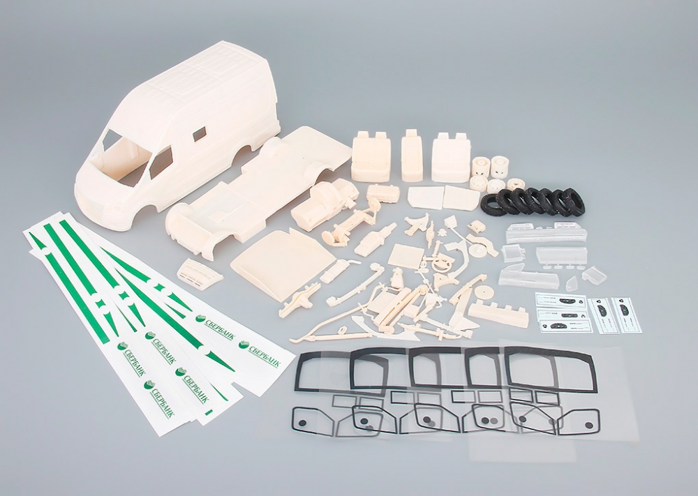 1:43 (КИТ) Бронированный автомобиль инкассации на шасси Горький Некст (короткая база) - KT027