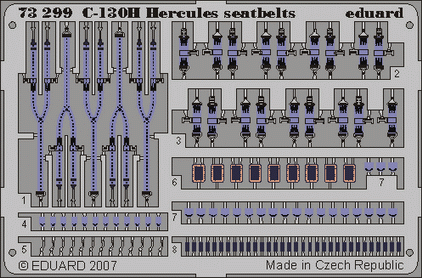 1:72 Фототравление для C-130H seatbelts  ITA - 73299