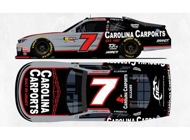 1:64 Chevrolet #7 Justin Allgaier *Carolina Carports*, various 2026 - NX72665CCPAG