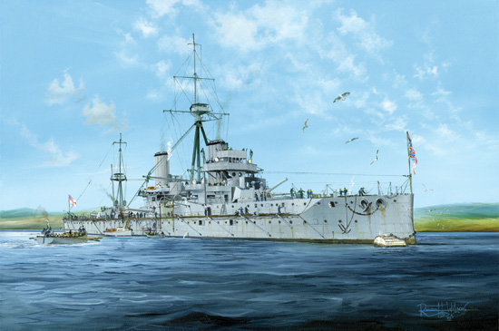 1:350 Сборная модель Корабль HMS Dreadnought 1915 - 05329