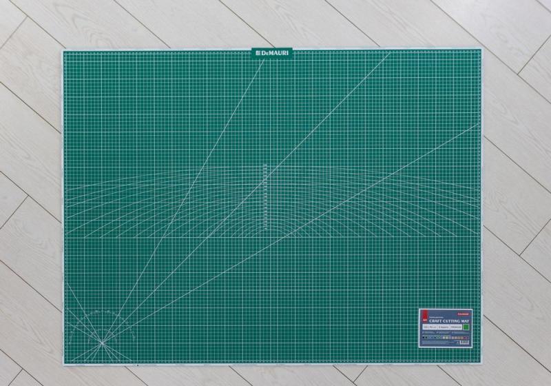 Коврик для резки зелёный, формат А0, 5 слоёв - DM1045