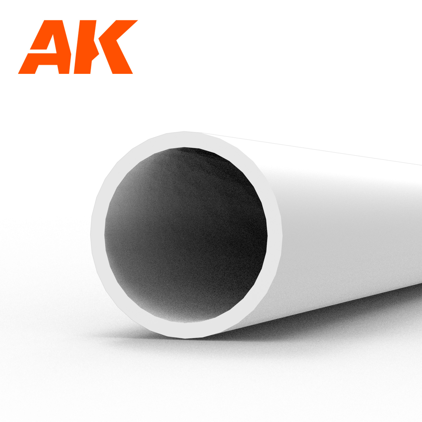 Hollow tube 4.00dx350mm (W.T. 0,7mm)-STYRENE STRIP - AK6544